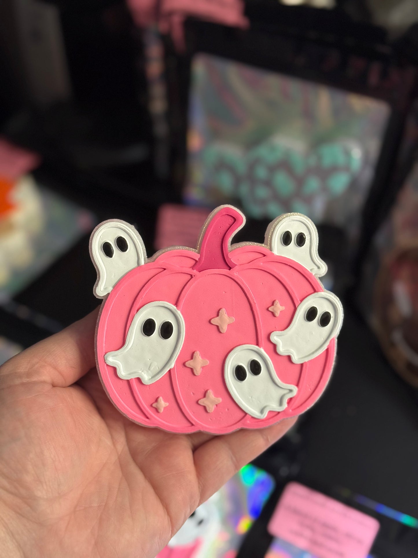 Pink Pumpkin Ghosts - Custom