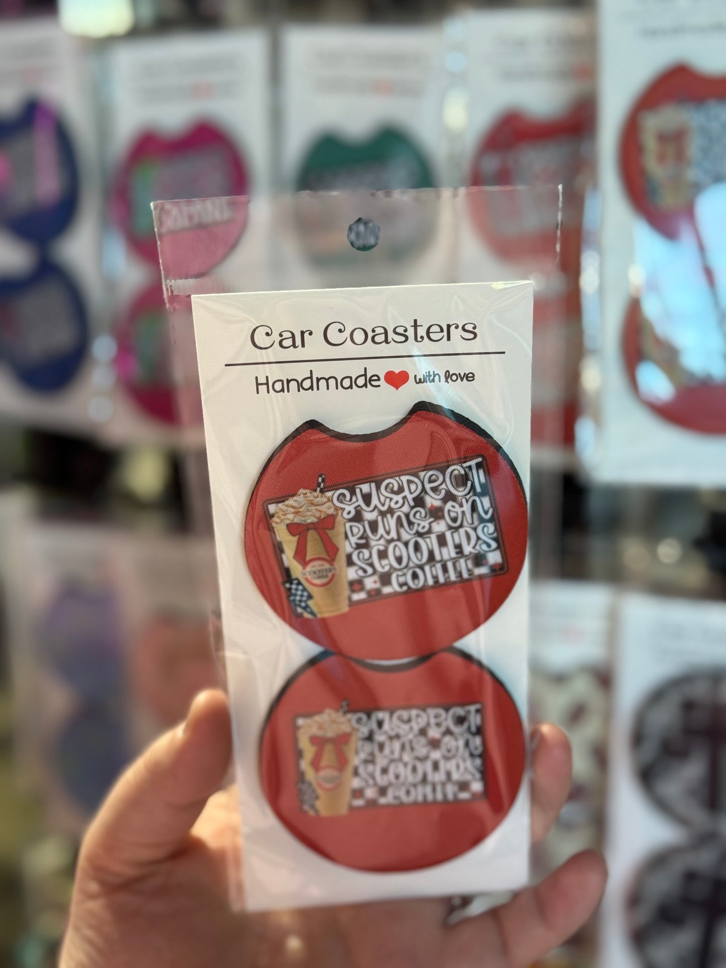 Suspect Scooter Car Coaster Set