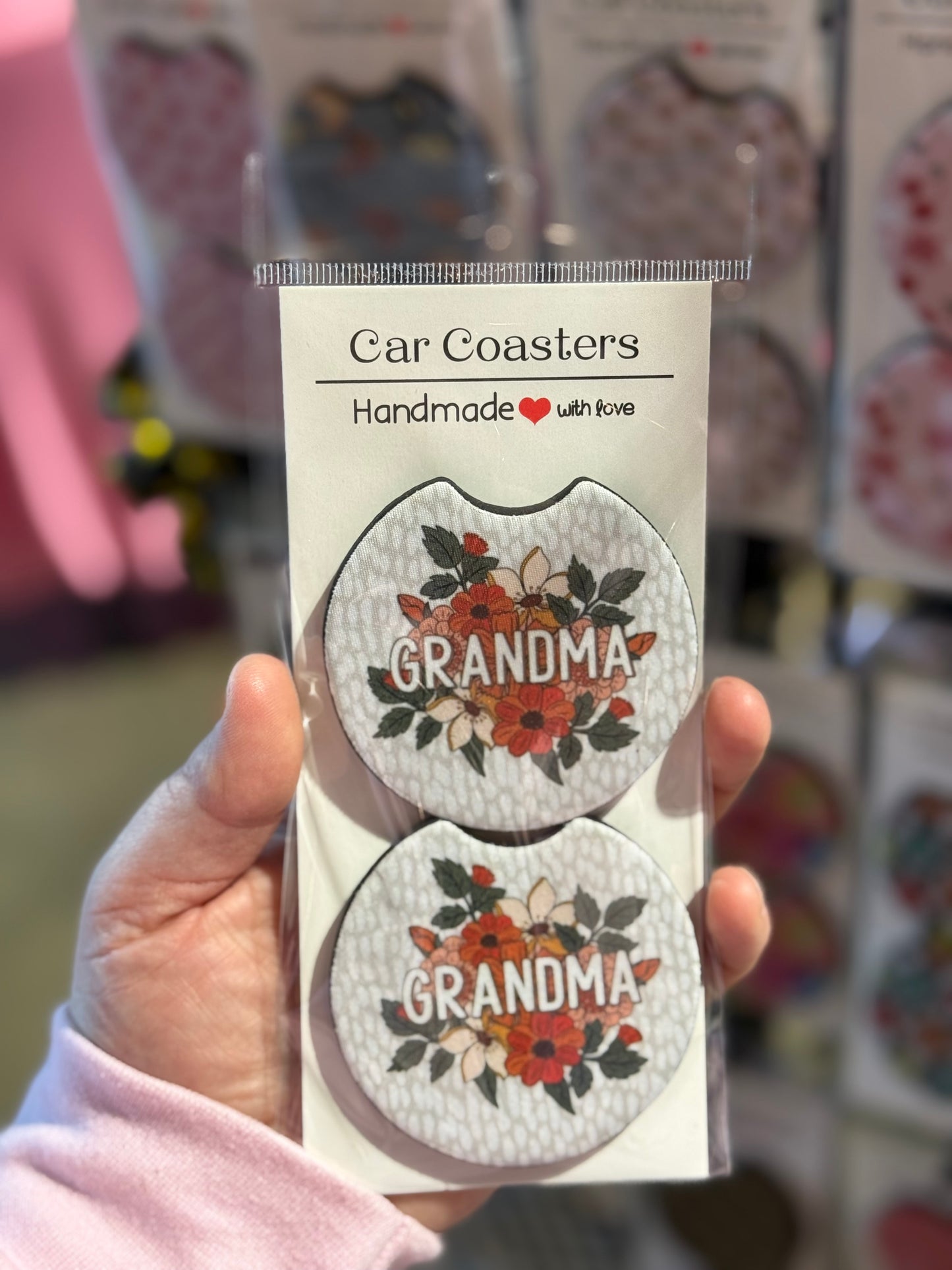 Grandma Car Coaster Set