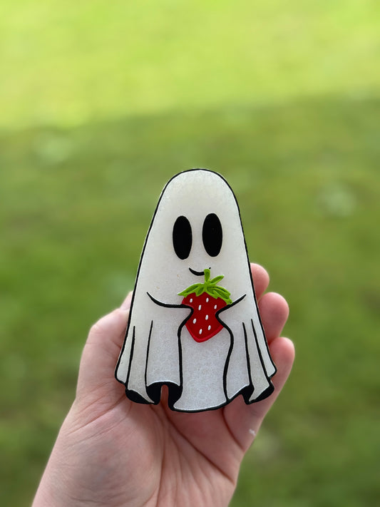 Ghost With Strawberry - Custom