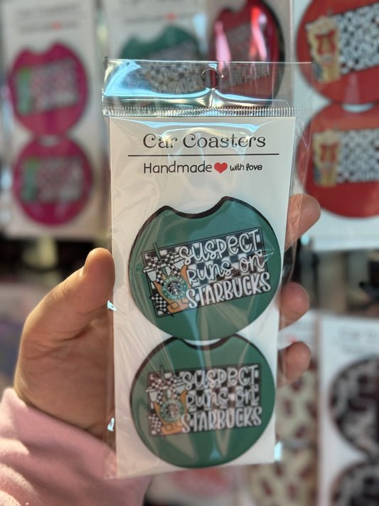 Suspect StarB Car Coaster Set