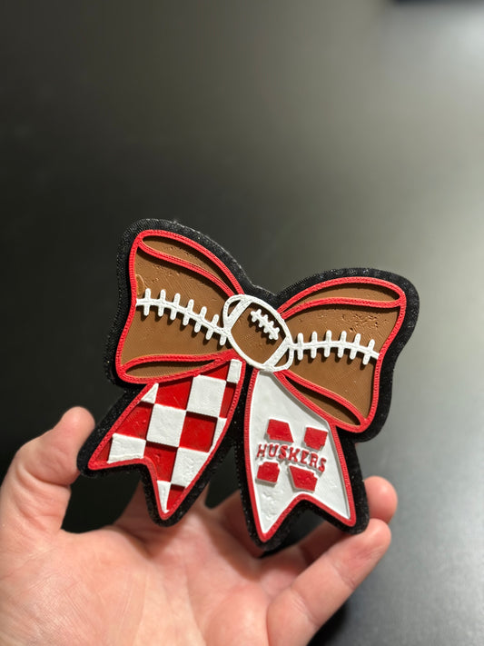 Huskers Nebraska Bow - Custom Freshie