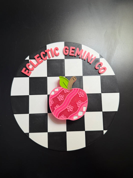 Groovy Teacher Apple- Custom Freshie