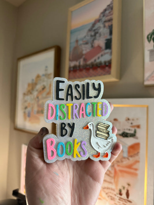 Distracted By Books Custom Freshie
