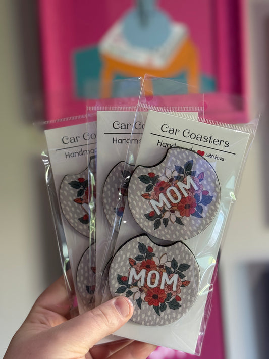 MOM Car Coaster Set