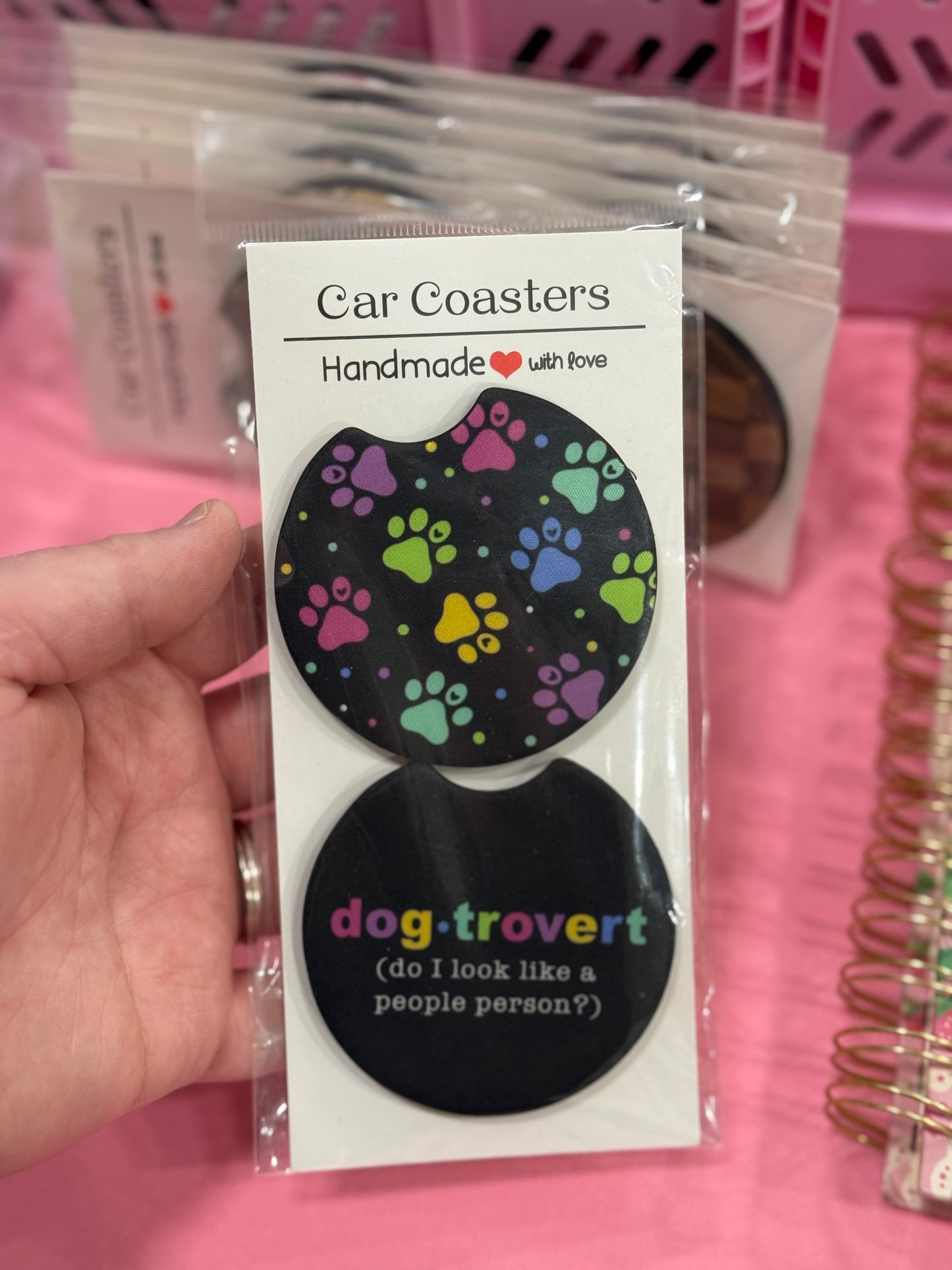 Dog-trovert Car Coaster Set