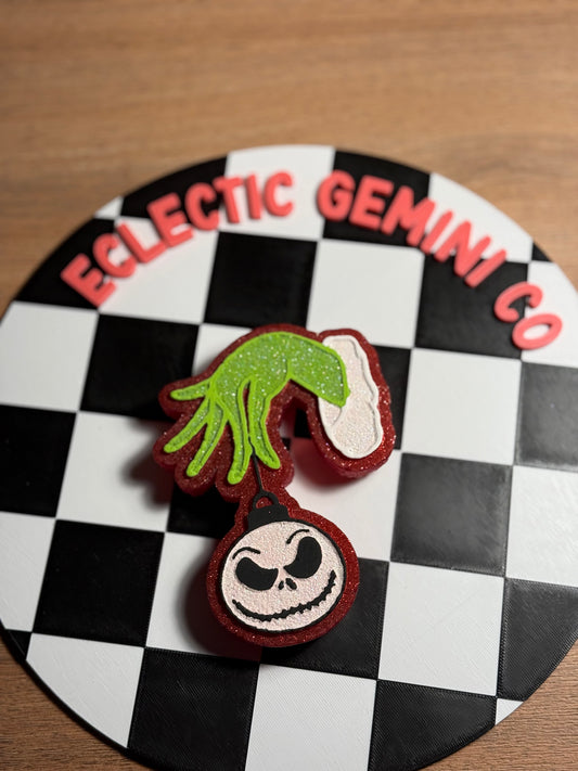 Grinch Hand With Jack - Custom