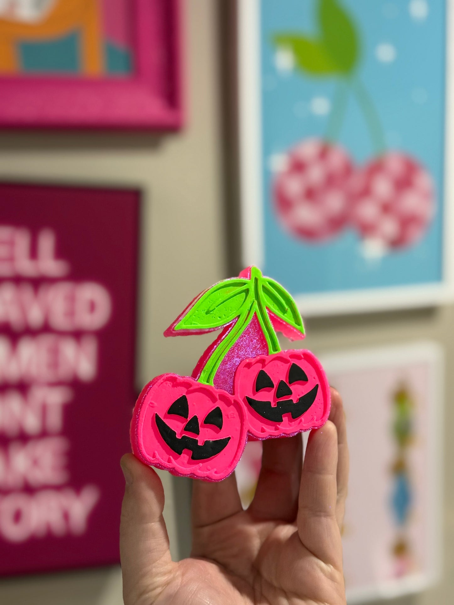 Pink Pumpkin Cherries - Custom