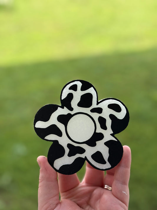 Black Cow Flower - Custom