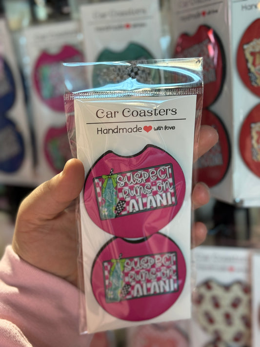 Suspect Alani Car Coaster Set