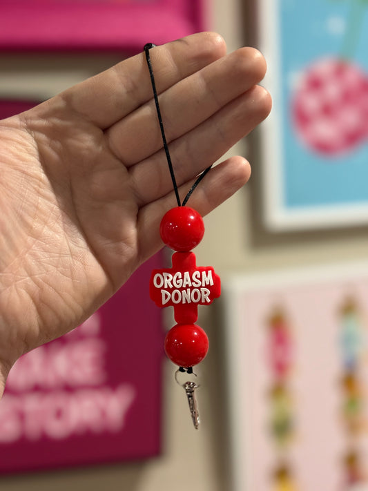 Orgasm Donor Freshie Hanger