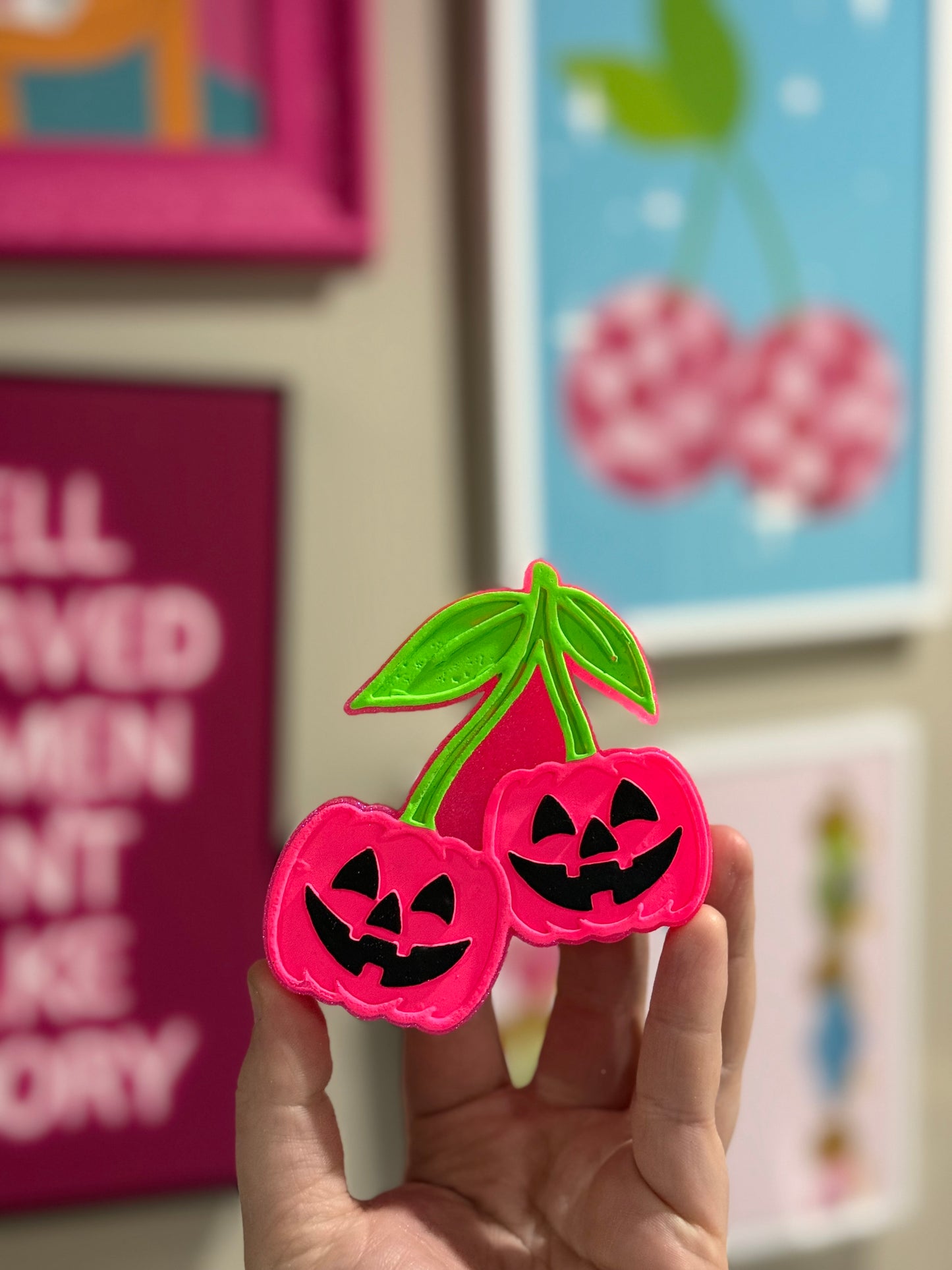 Pink Pumpkin Cherries - Custom
