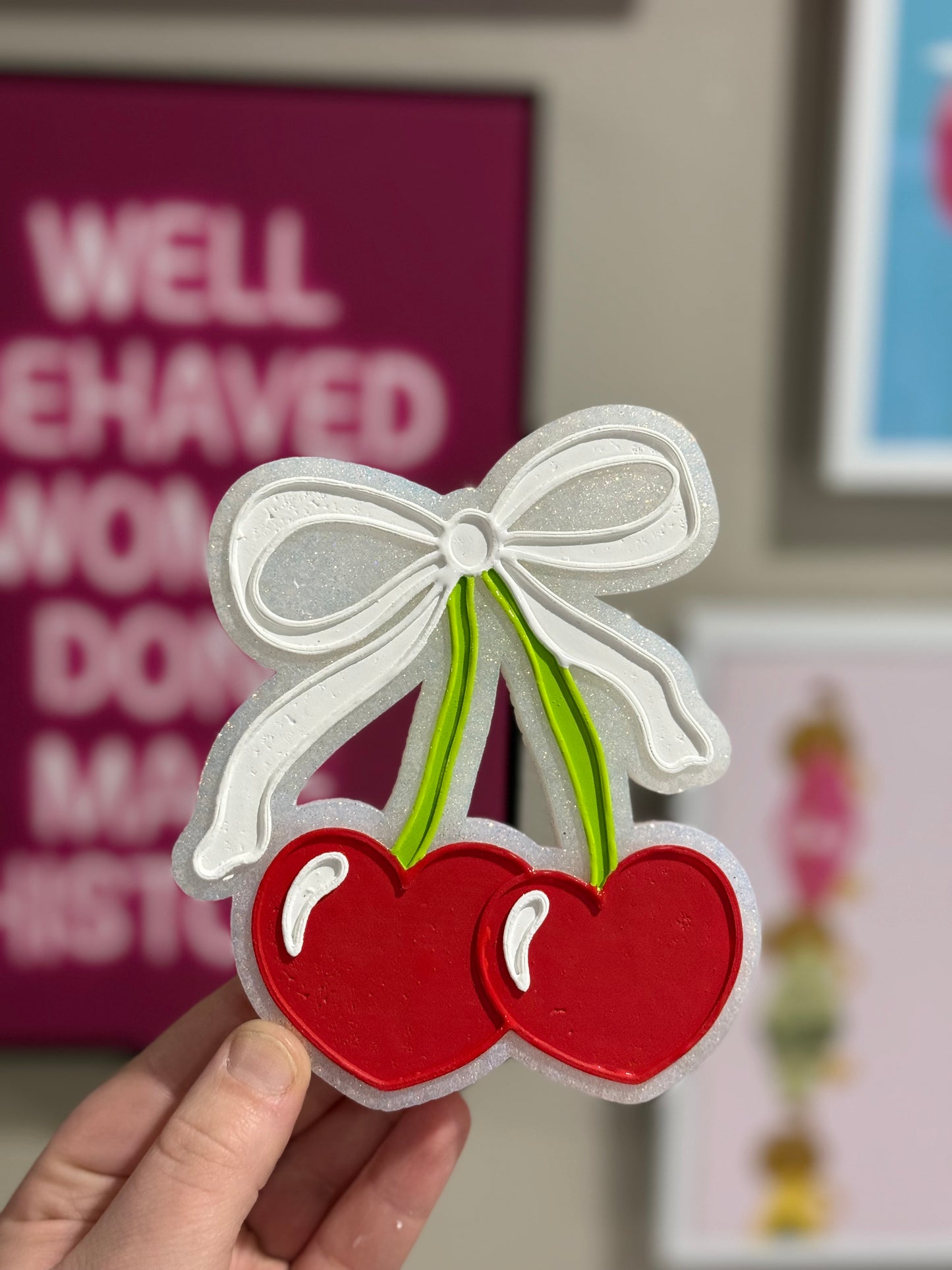 Red Cherry Bow - Custom